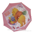 Cute and lovely safety cartoon kids umbrella